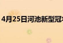 4月25日河池新型冠状病毒肺炎疫情最新消息