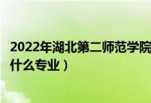 2022年湖北第二师范学院在山东招生计划及招生人数（都招什么专业）