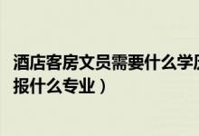 酒店客房文员需要什么学历（2022年想做酒店前厅接待人员报什么专业）