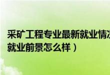 采矿工程专业最新就业情况（2022采矿工程专业就业方向及就业前景怎么样）