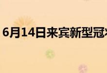 6月14日来宾新型冠状病毒肺炎疫情最新消息