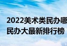 2022美术类民办哪个最好（2022中国艺术类民办大最新排行榜）