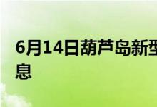 6月14日葫芦岛新型冠状病毒肺炎疫情最新消息