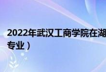 2022年武汉工商学院在湖南招生计划及招生人数（都招什么专业）