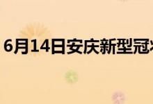 6月14日安庆新型冠状病毒肺炎疫情最新消息