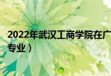 2022年武汉工商学院在广东招生计划及招生人数（都招什么专业）