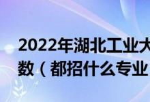 2022年湖北工业大学各省招生计划及招生人数（都招什么专业）