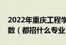 2022年重庆工程学院各省招生计划及招生人数（都招什么专业）