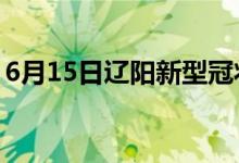 6月15日辽阳新型冠状病毒肺炎疫情最新消息