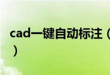 cad一键自动标注（CAD中怎样快速标注尺寸）