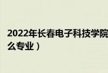 2022年长春电子科技学院各省招生计划及招生人数（都招什么专业）