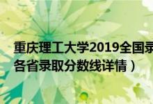 重庆理工大学2019全国录取分数线（重庆理工大学2019年各省录取分数线详情）