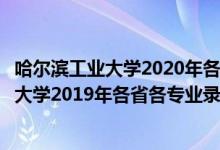 哈尔滨工业大学2020年各省各专业录取分数线（哈尔滨工业大学2019年各省各专业录取分数线）