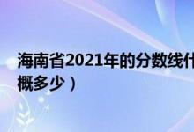 海南省2021年的分数线什么时候出（海南2022年分数线大概多少）