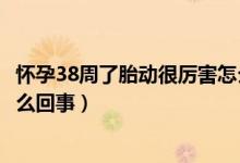 怀孕38周了胎动很厉害怎么回事（孕38周胎动厉害且有力怎么回事）