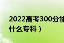 2022高考300分能上什么学校（300分能上什么专科）