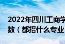 2022年四川工商学院各省招生计划及招生人数（都招什么专业）