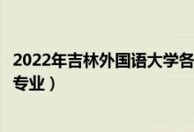 2022年吉林外国语大学各省招生计划及招生人数（都招什么专业）