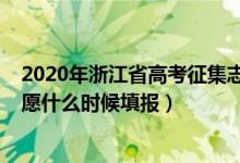 2020年浙江省高考征集志愿（2022浙江高考普通类征集志愿什么时候填报）