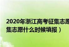 2020年浙江高考征集志愿人数（2022浙江高考单独招生征集志愿什么时候填报）