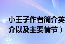 小王子作者简介英文版50字（小王子作者简介以及主要情节）