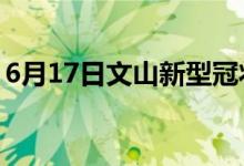 6月17日文山新型冠状病毒肺炎疫情最新消息