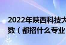 2022年陕西科技大学各省招生计划及招生人数（都招什么专业）