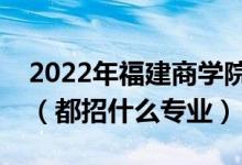 2022年福建商学院各省招生计划及招生人数（都招什么专业）