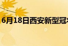 6月18日西安新型冠状病毒肺炎疫情最新消息