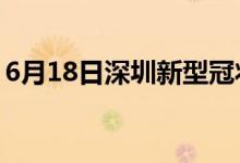 6月18日深圳新型冠状病毒肺炎疫情最新消息