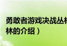 勇敢者游戏决战丛林（关于勇敢者游戏决战丛林的介绍）