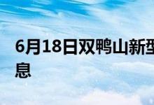 6月18日双鸭山新型冠状病毒肺炎疫情最新消息