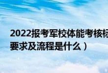 2022报考军校体能考核标准（2022宁夏军队院校报考政审要求及流程是什么）