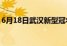 6月18日武汉新型冠状病毒肺炎疫情最新消息