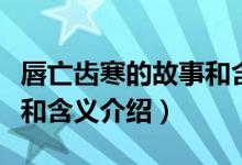 唇亡齿寒的故事和含义简短（唇亡齿寒的故事和含义介绍）