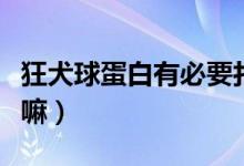 狂犬球蛋白有必要打吗（狂犬球蛋白有必要打嘛）