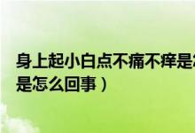 身上起小白点不痛不痒是怎么回事（身上有小白点不疼不痒是怎么回事）