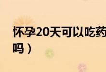 怀孕20天可以吃药吗（怀孕20天内吃药没事吗）