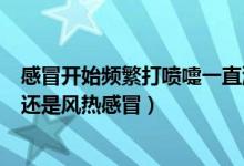 感冒开始频繁打喷嚏一直流鼻涕（打喷嚏流鼻涕是风寒感冒还是风热感冒）