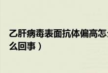 乙肝病毒表面抗体偏高怎么回事（乙肝病毒表面抗体值高怎么回事）