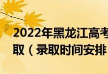 2022年黑龙江高考艺术类提前批什么时候录取（录取时间安排）