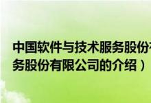 中国软件与技术服务股份有限公司（关于中国软件与技术服务股份有限公司的介绍）