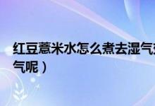 红豆薏米水怎么煮去湿气效果好（如何煮红豆薏米水能去湿气呢）