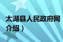 太湖县人民政府网（关于太湖县人民政府网的介绍）