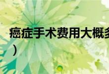 癌症手术费用大概多少（癌症手术费用一览表）