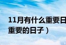 11月有什么重要日子（11月份有什么节日和重要的日子）