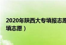 2020年陕西大专填报志愿时间（2022年陕西大专什么时候填志愿）