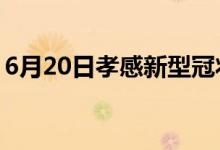 6月20日孝感新型冠状病毒肺炎疫情最新消息