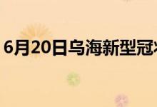 6月20日乌海新型冠状病毒肺炎疫情最新消息