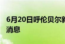 6月20日呼伦贝尔新型冠状病毒肺炎疫情最新消息